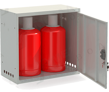 Шкаф для газовых баллонов ШГР 27-2-4(2x27л)
