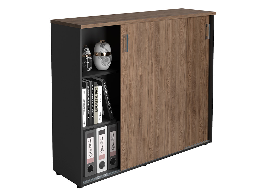 Шкаф NWT 1214 темный орех/антрацит